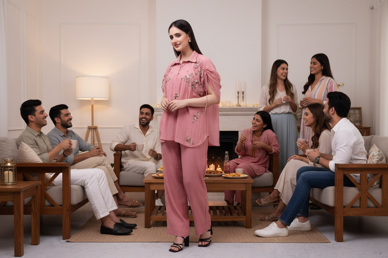 DILANA CO-ORD-BUBBLEGUM