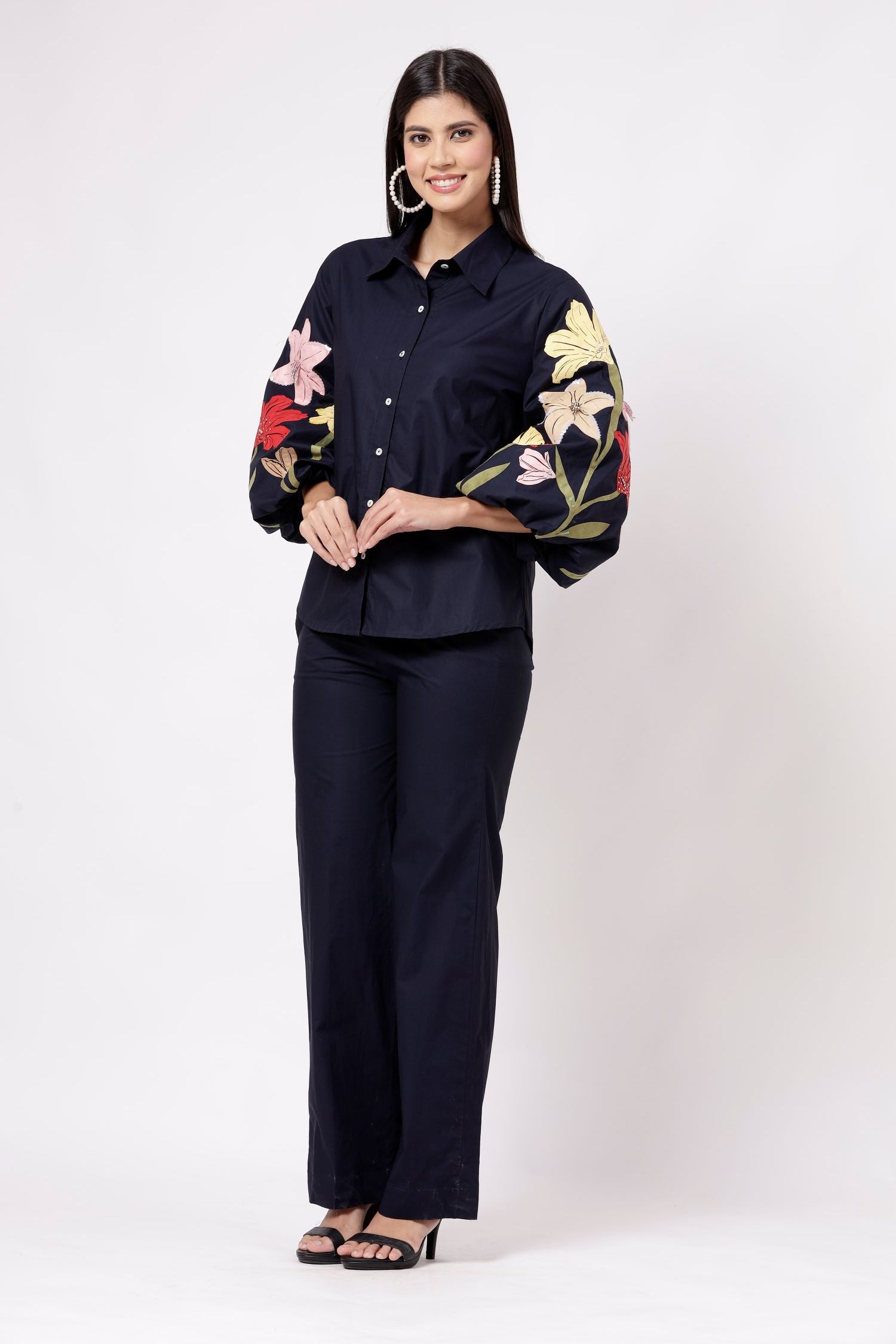 KLARA-BLACK FLORAL