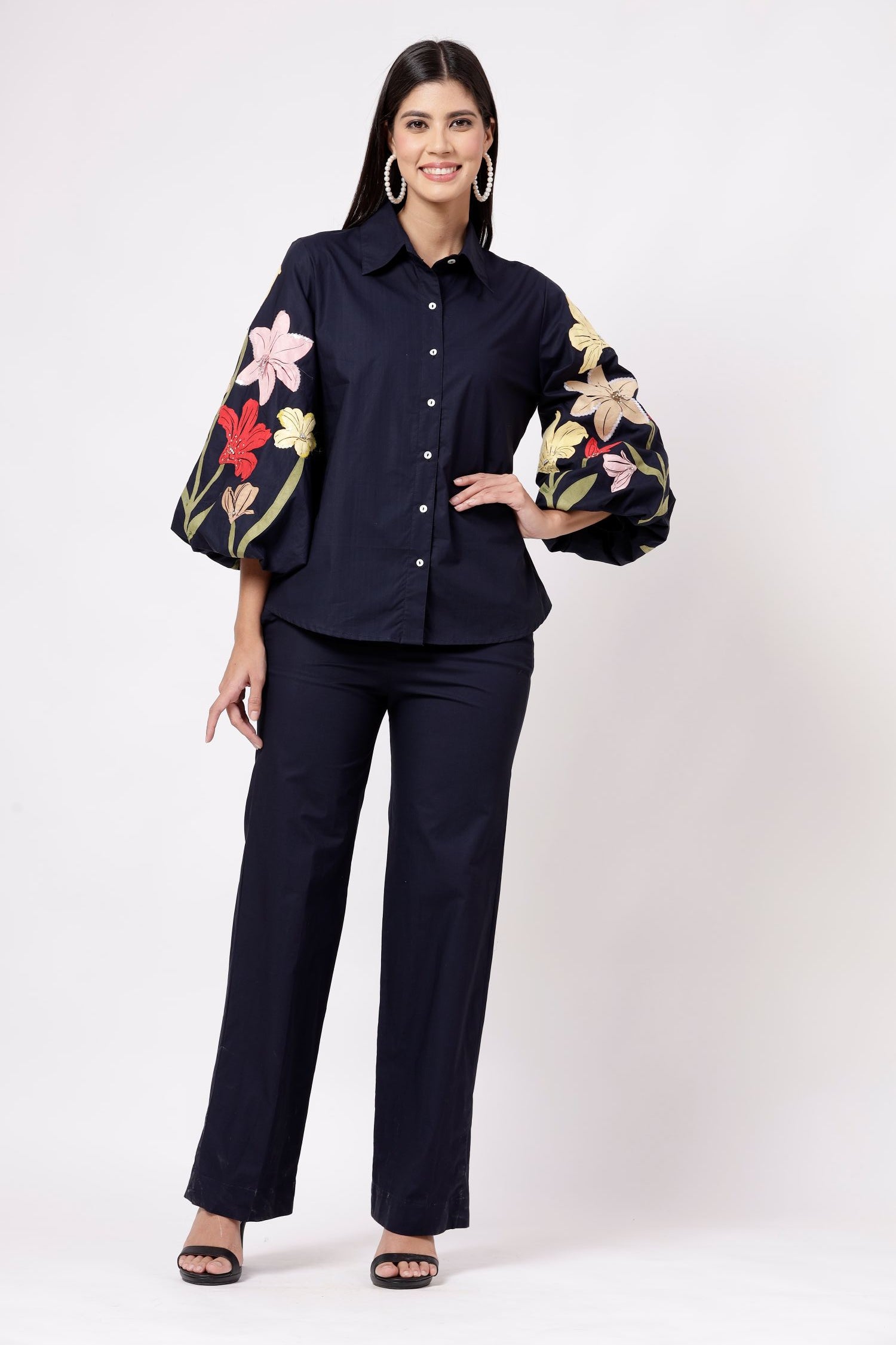 KLARA-BLACK FLORAL
